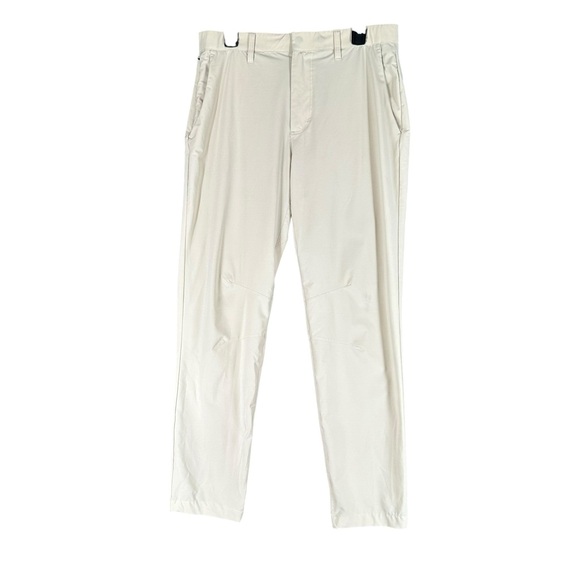 Fabletics Men’s Khaki Athletic Pants No Size See Measurements Casual Comfort - Picture 1 of 15